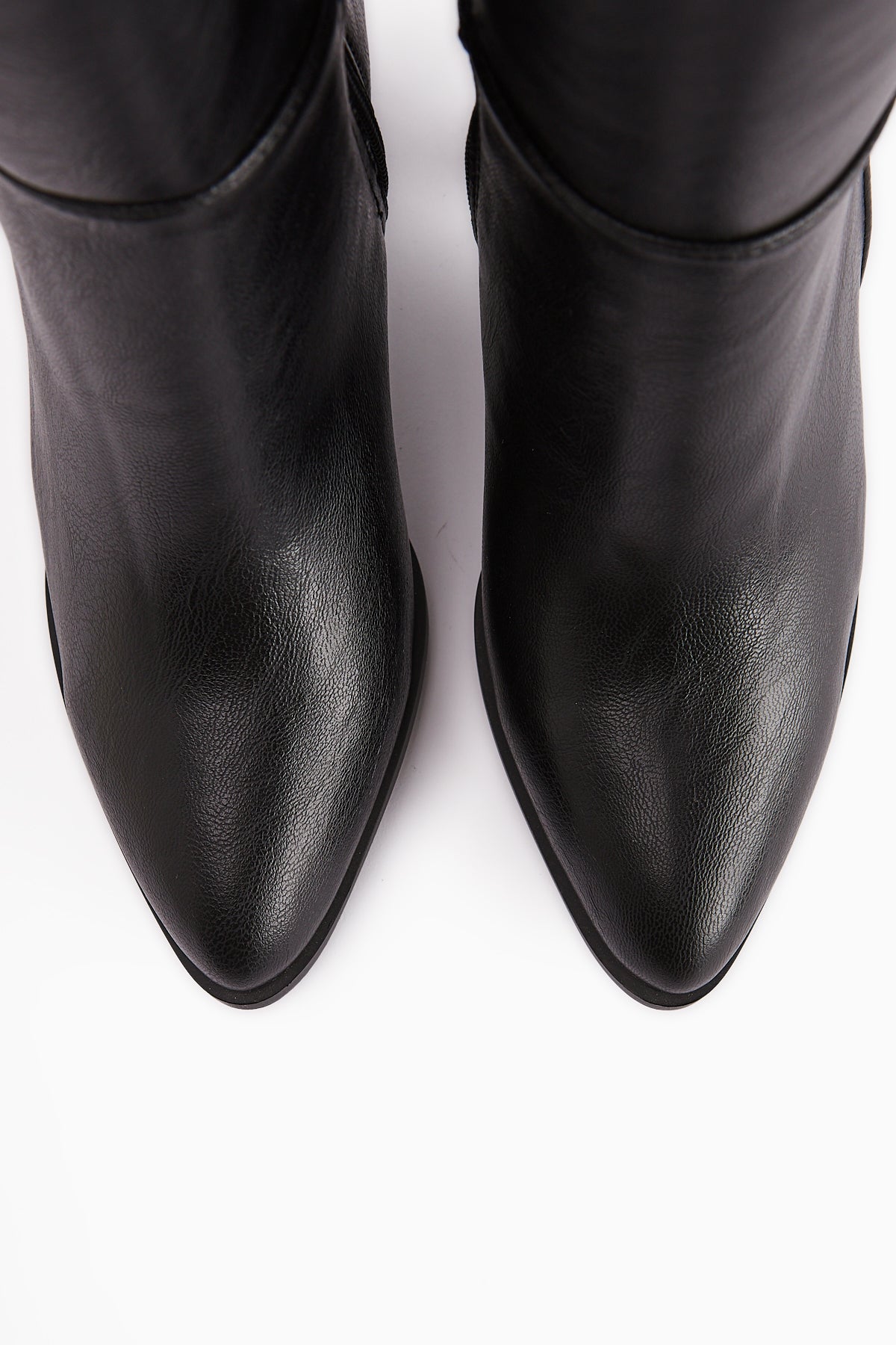 Deniza Siyah Topuklu Kadın Çizme