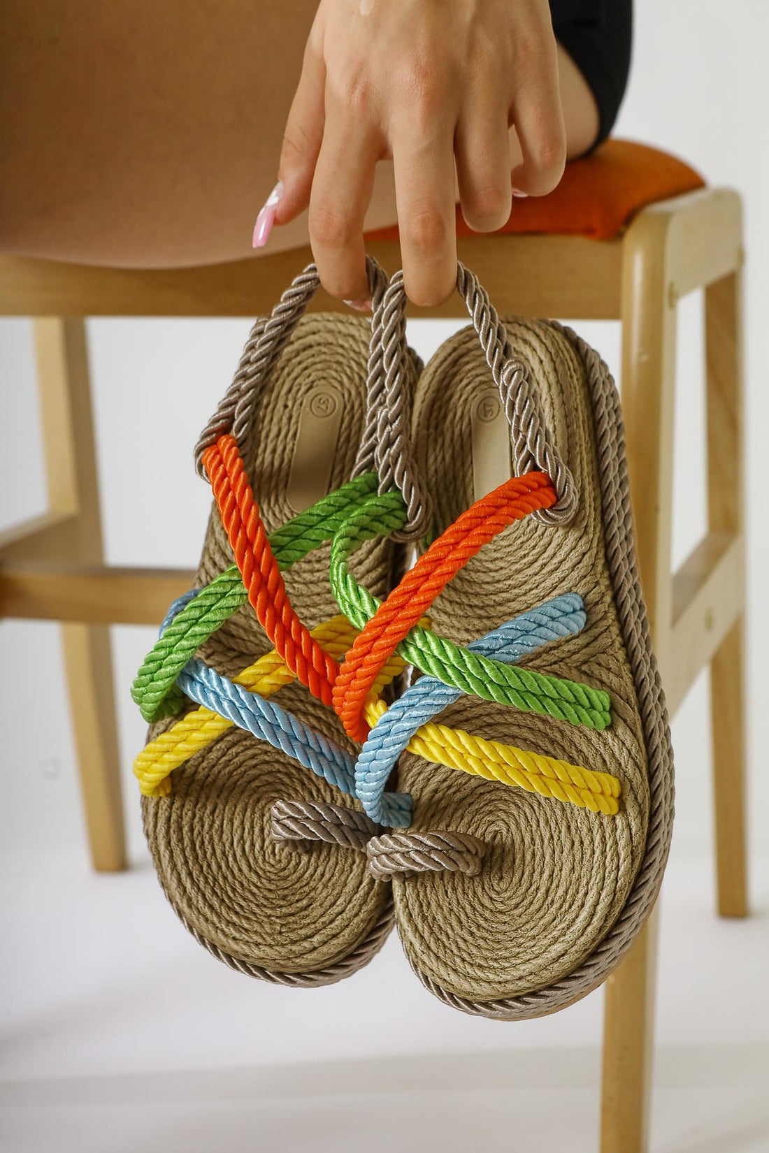 Spresa Vizon Kalın Tabanlı Halat Sandalet