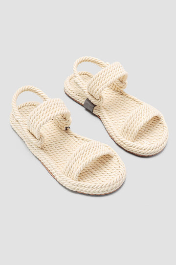 Jeannie Ekru Halat Sandalet Basic