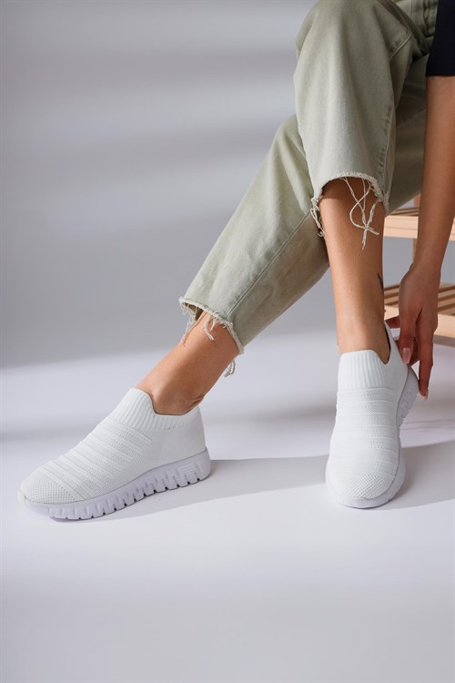 Petula Örgü Beyaz Sneakers