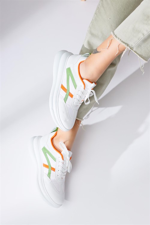 Raine Paraşüt Kumaş Yeşil Sneakers