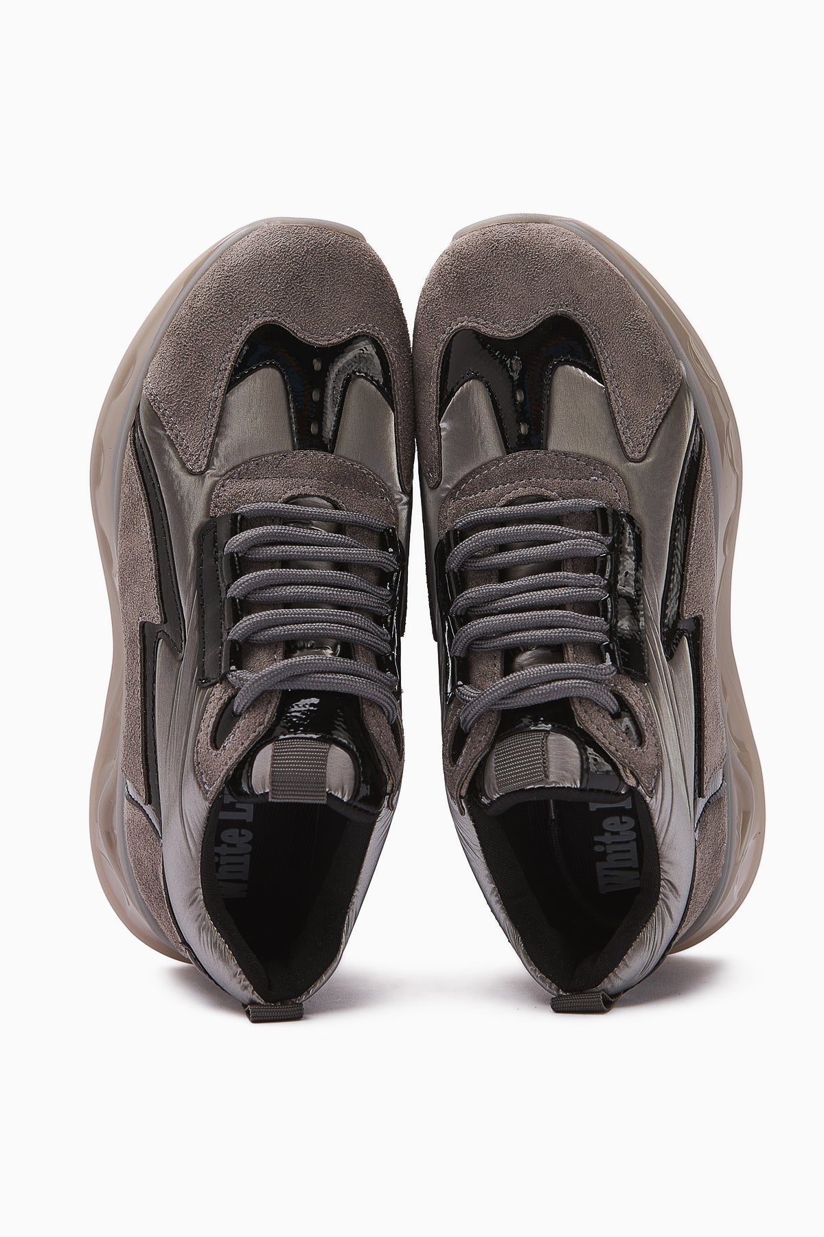 Tolin Gri Paraşüt Kumaşlı Kadın Sneakers Ayakkabı