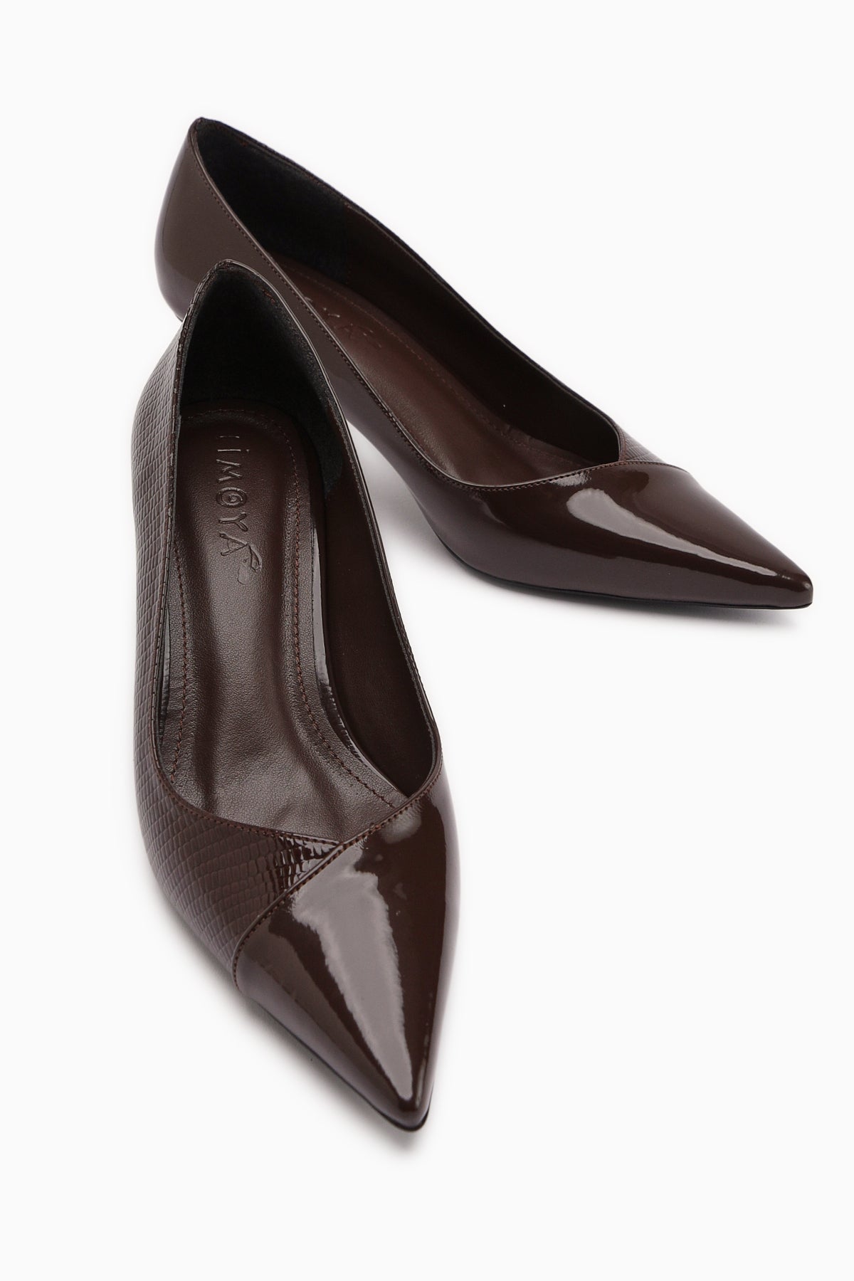 Elly Kahve Kadın İnce Topuklu Ayakkabı