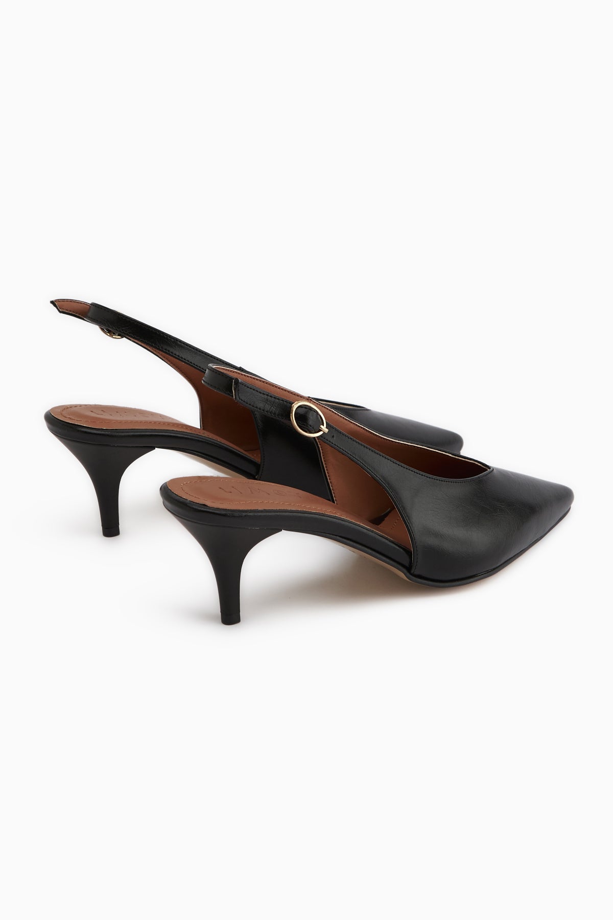 Mija Siyah Kemerli Kadın Topuklu Ayakkabı