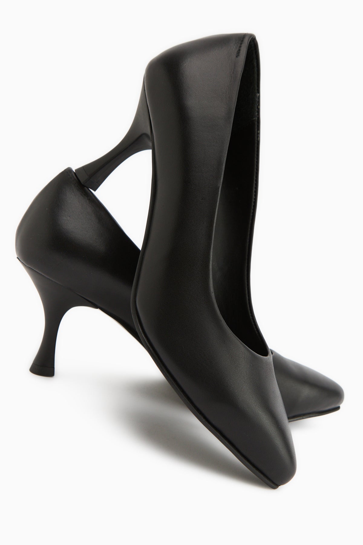 Kiara Hakiki Deri Siyah Kadın Topuklu Ayakkabı Stiletto