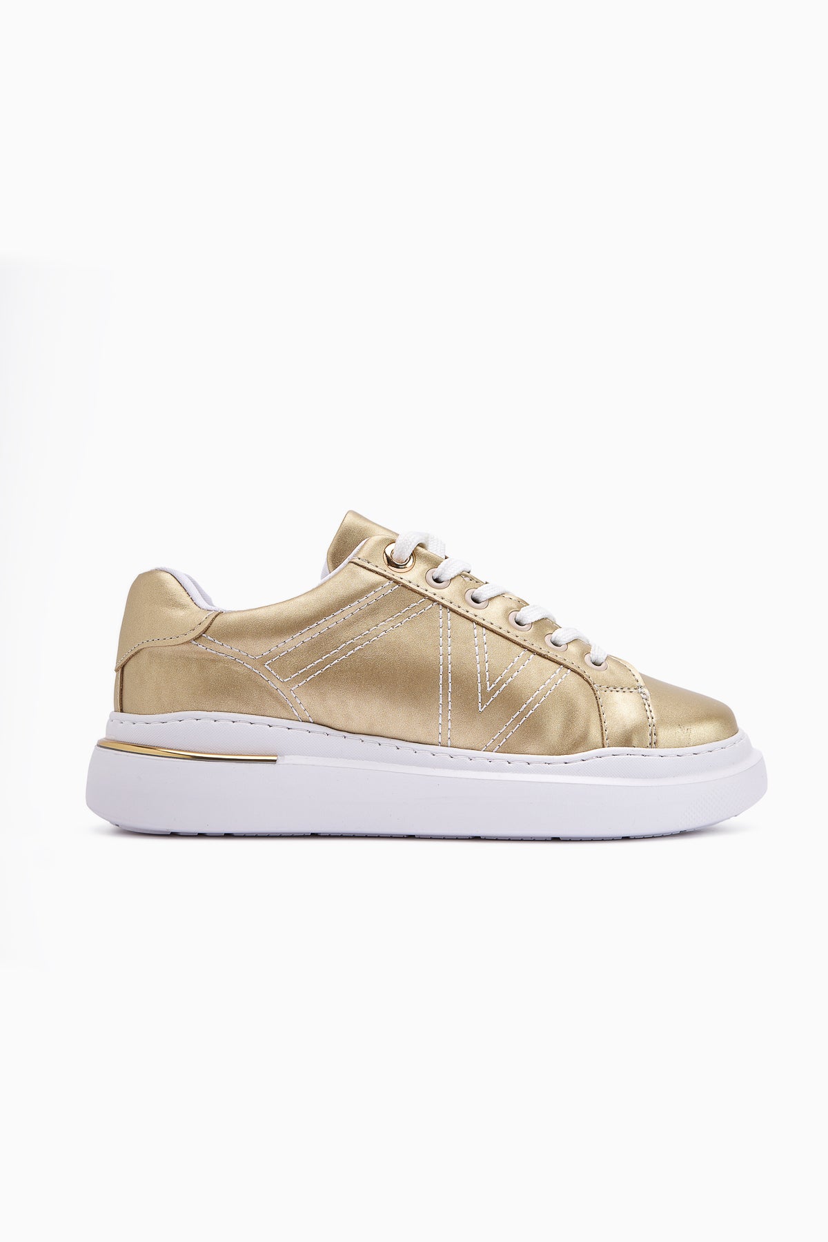 Anastazia Altın Topuk Detaylı Sneakers
