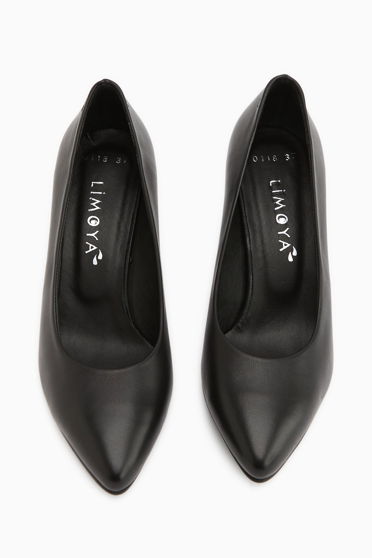 Kiara Hakiki Deri Siyah Kadın Topuklu Ayakkabı Stiletto