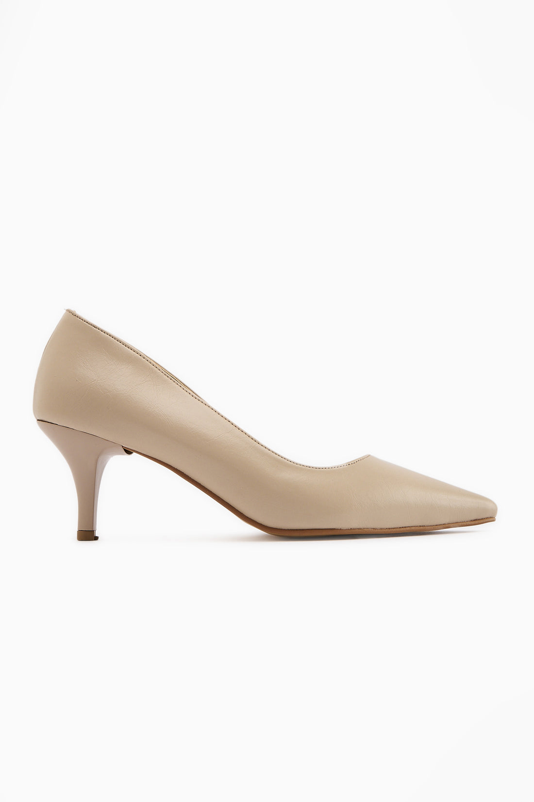 Flora Bej Stiletto Kadın Topuklu Ayakkabı