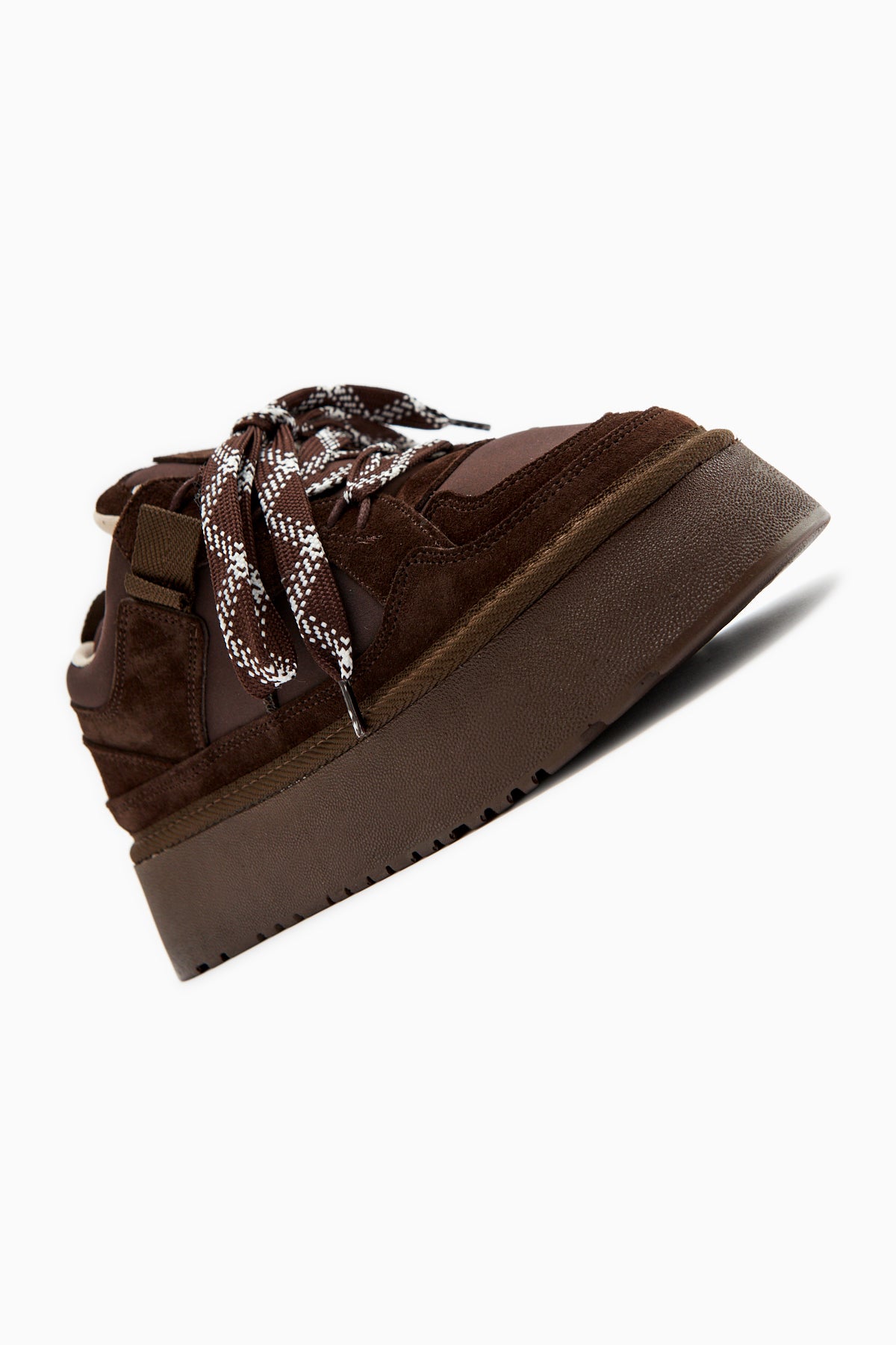 Rita Kahve Süet Kalın Tabanlı Günlük Sneaker Ayakkabı