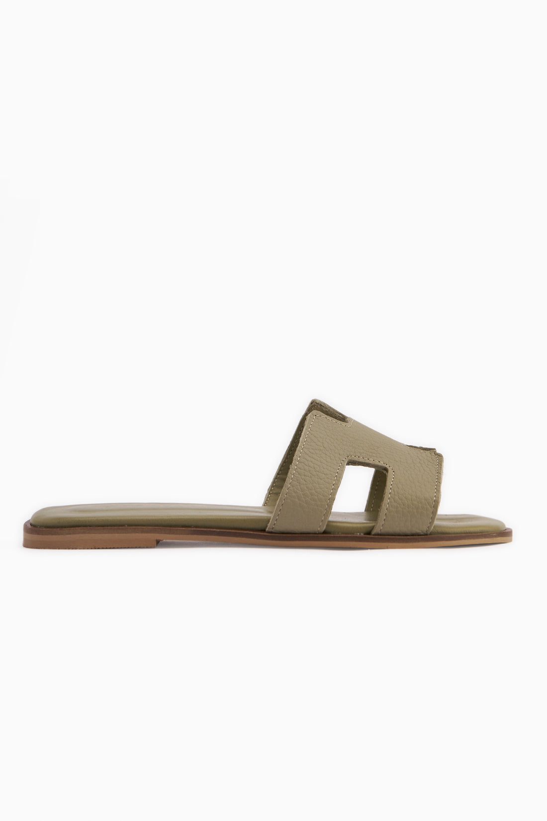 Rosali Hakiki Deri Vizon Kadın Terlik