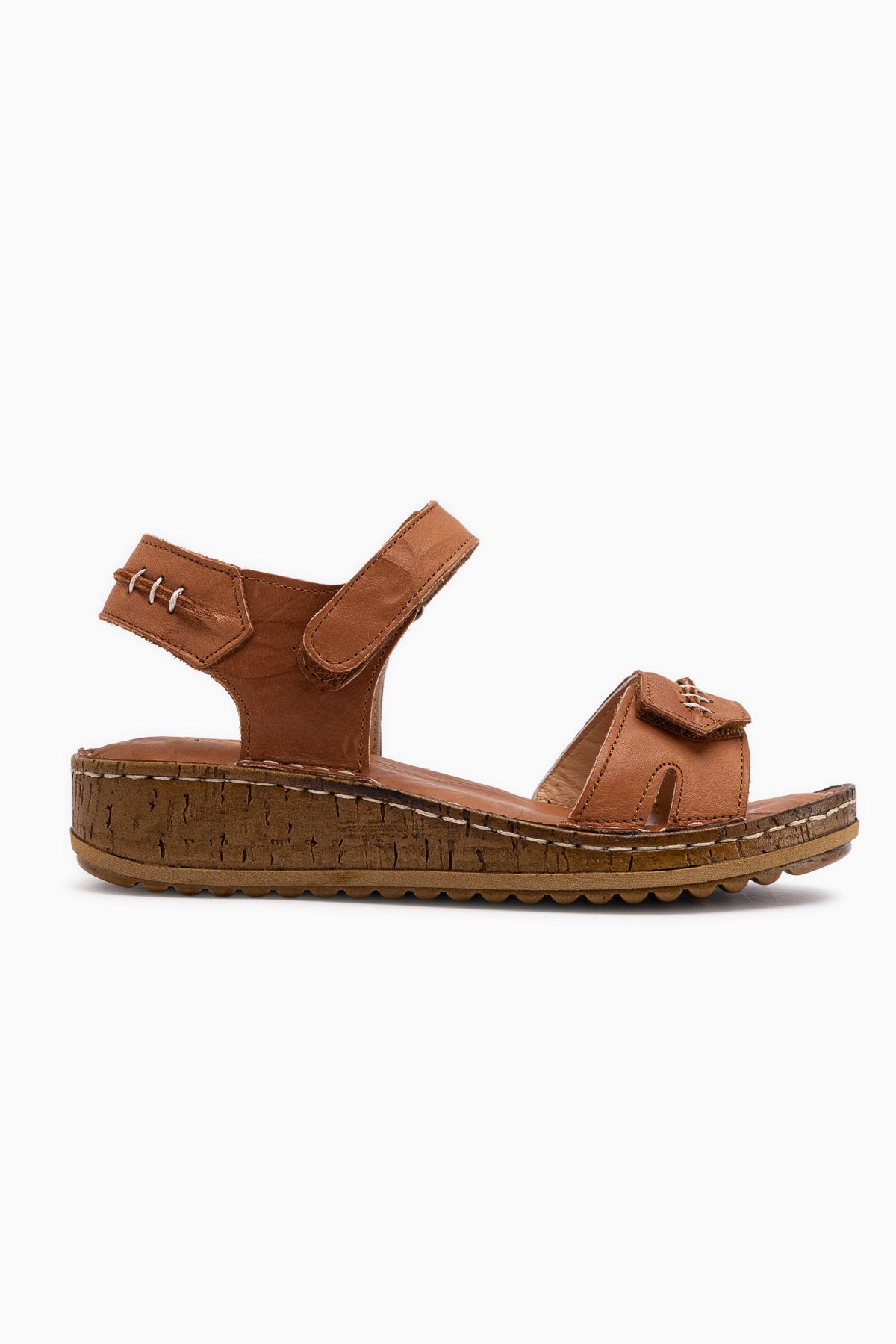 Leone Hakiki Deri Taba Kadın Sandalet