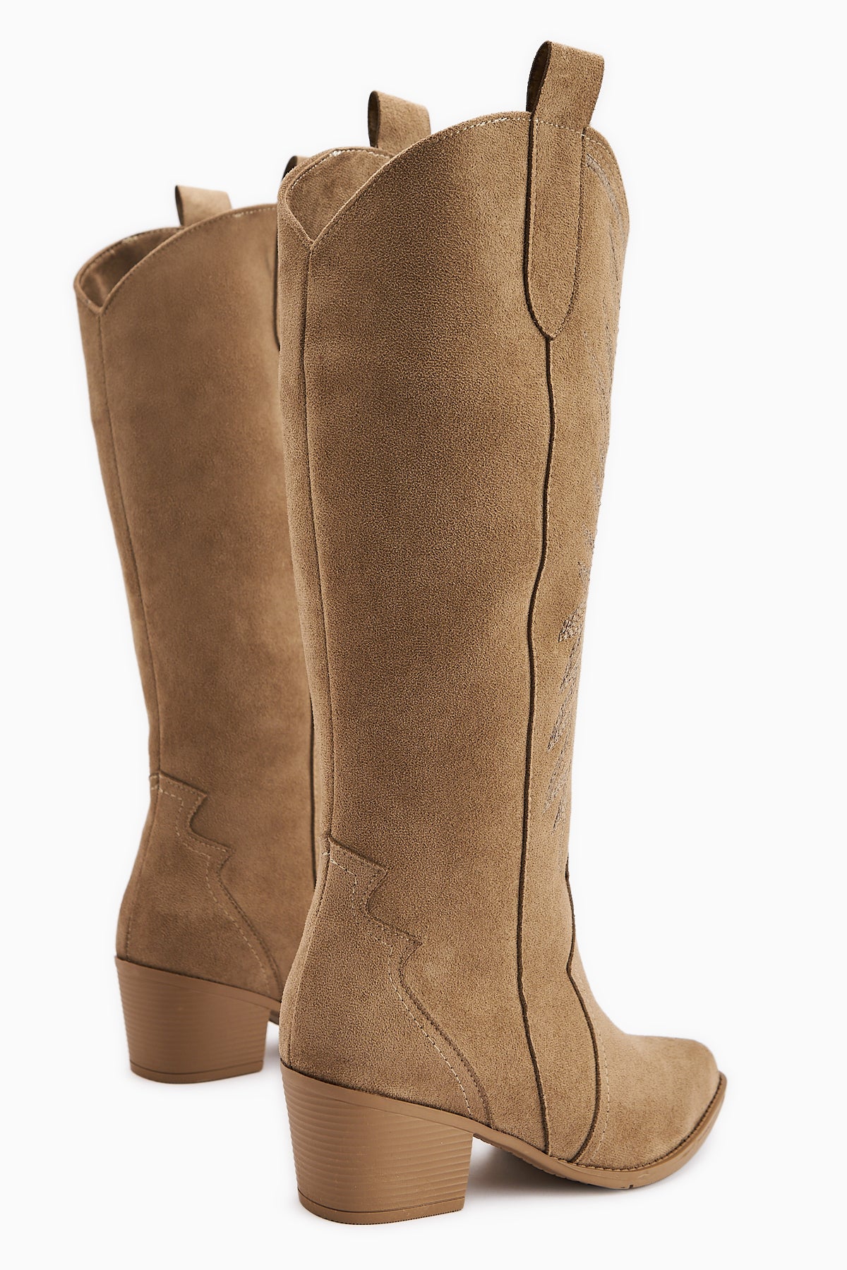 Hero Vizon Süet Nakışlı Kovboy Çizme