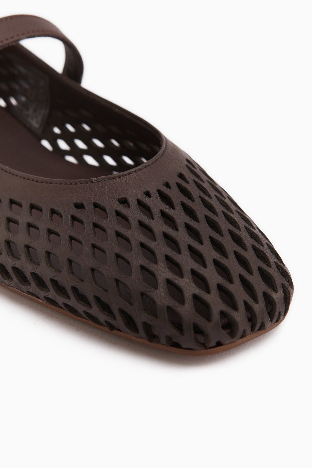 Randy Hakiki Deri Kahve Bantlı Kadın Babet