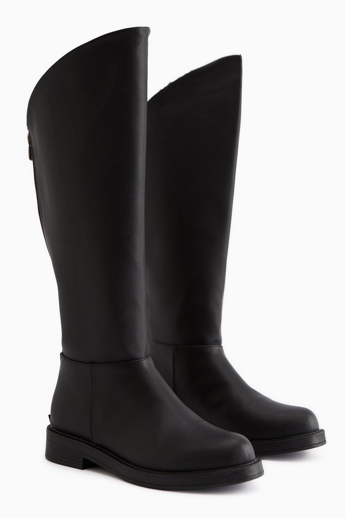 Gigi Siyah İçi Kürklü Katlanabilir Arkadan Fermuarlı Çizme
