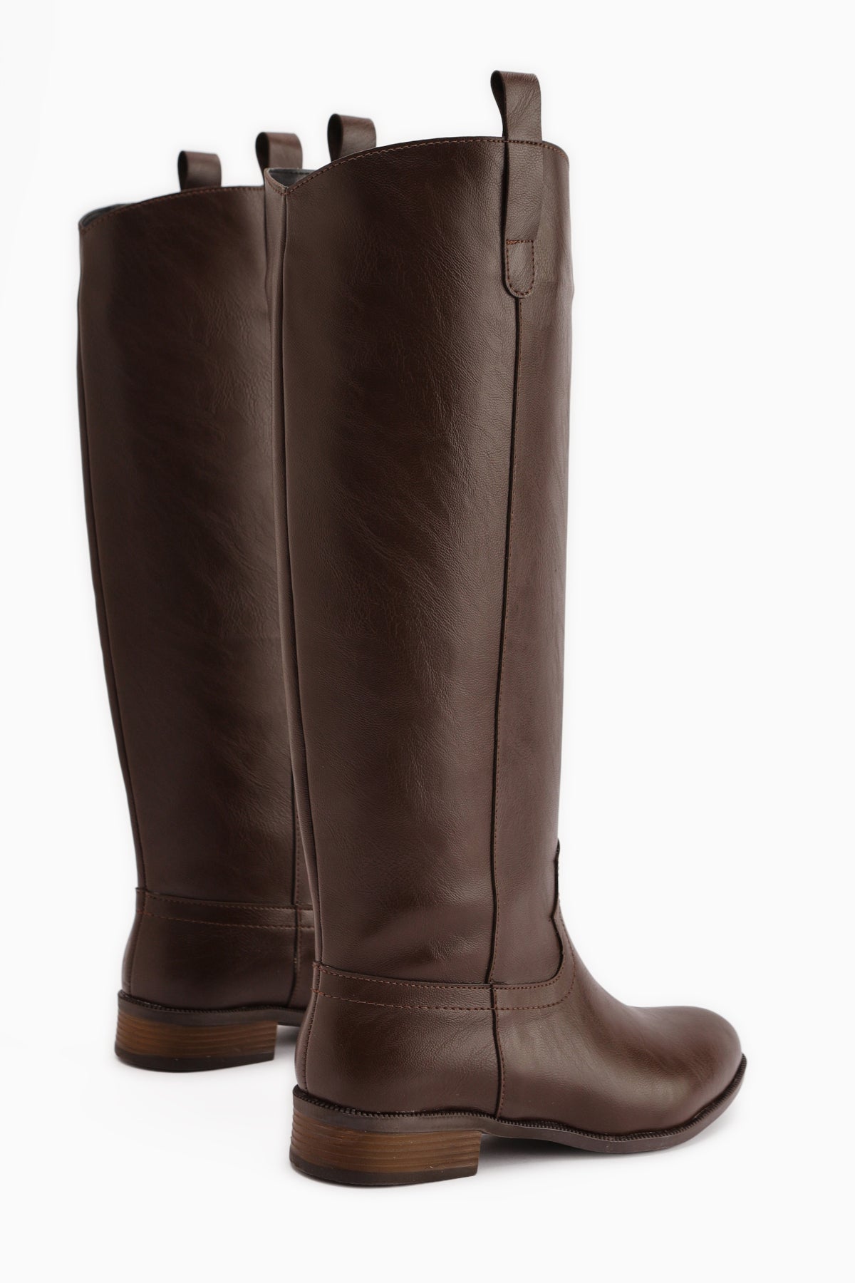Jessie Kahve Fermuarsız Kadın Çizme