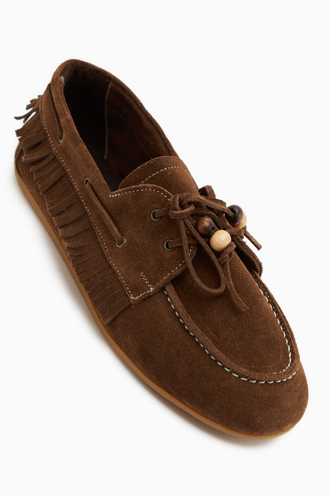 Rania Hakiki Deri Kahve Kadın Loafer Ayakkabı