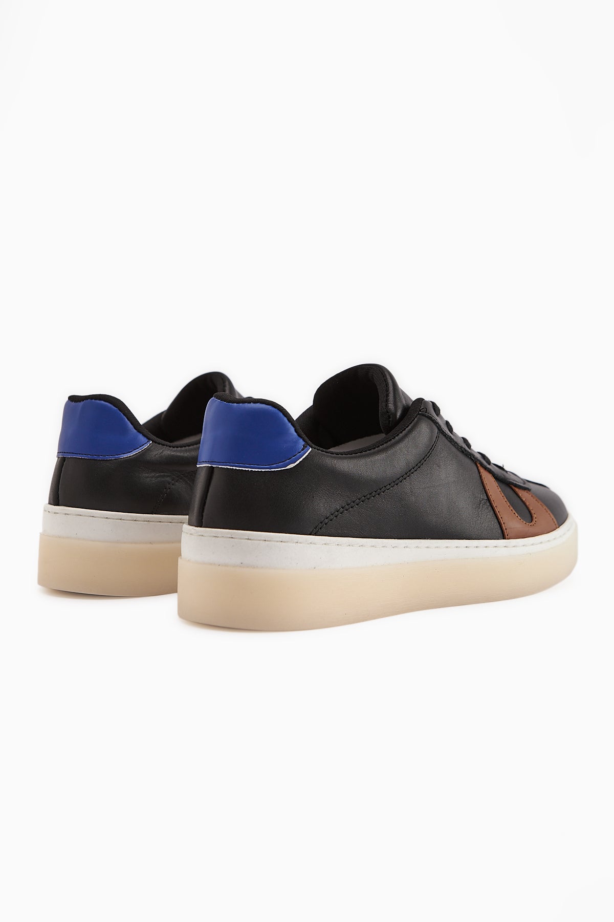 Eddie Hakiki Deri Siyah Pudra Sneaker Kadın Ayakkbı