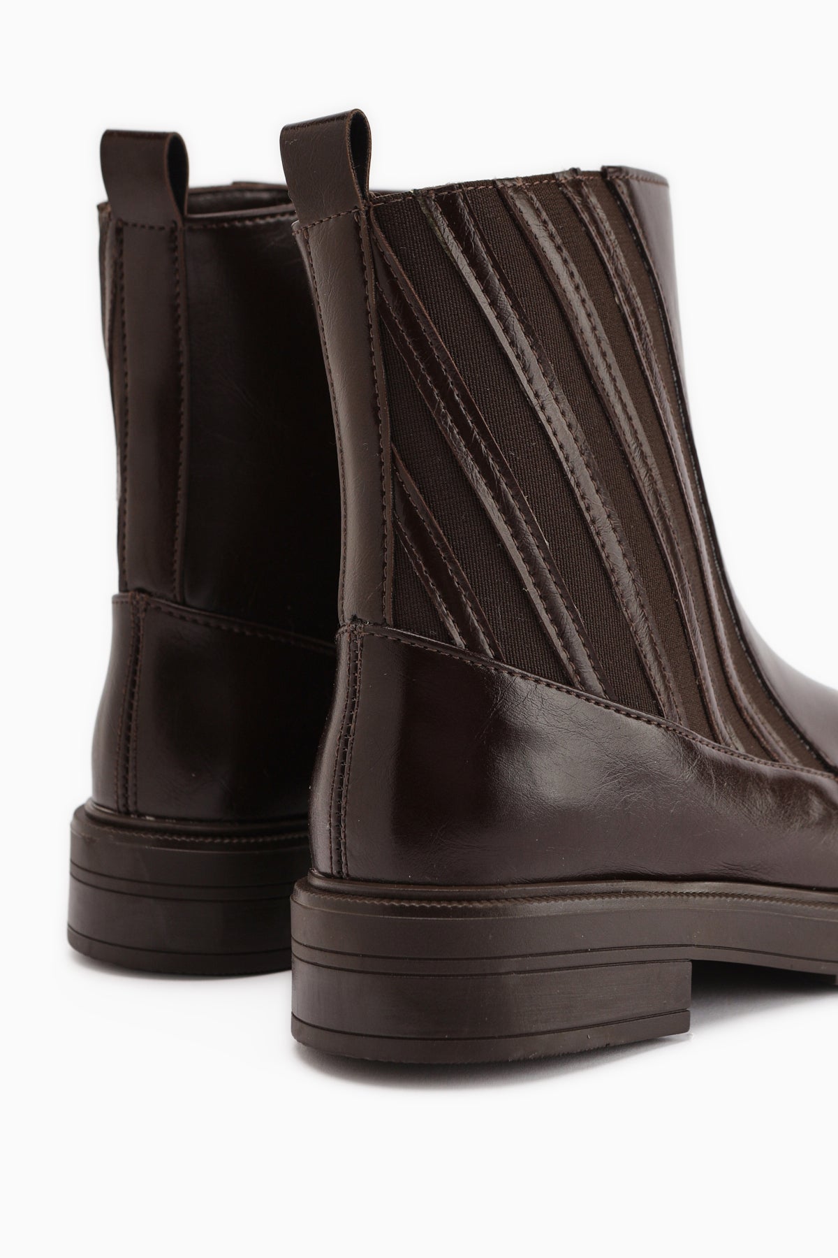 Lena Kahve Lastik Detaylı Kadın Bot