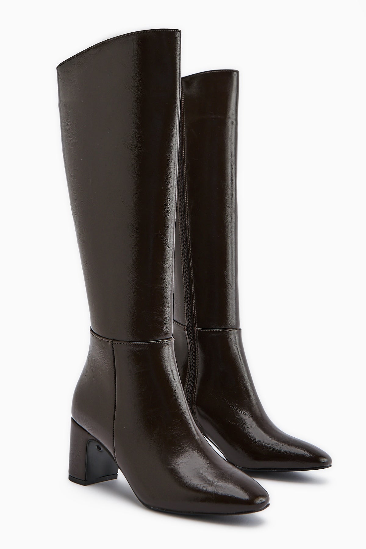 Larin Kahve Topuklu Kadın Çizme