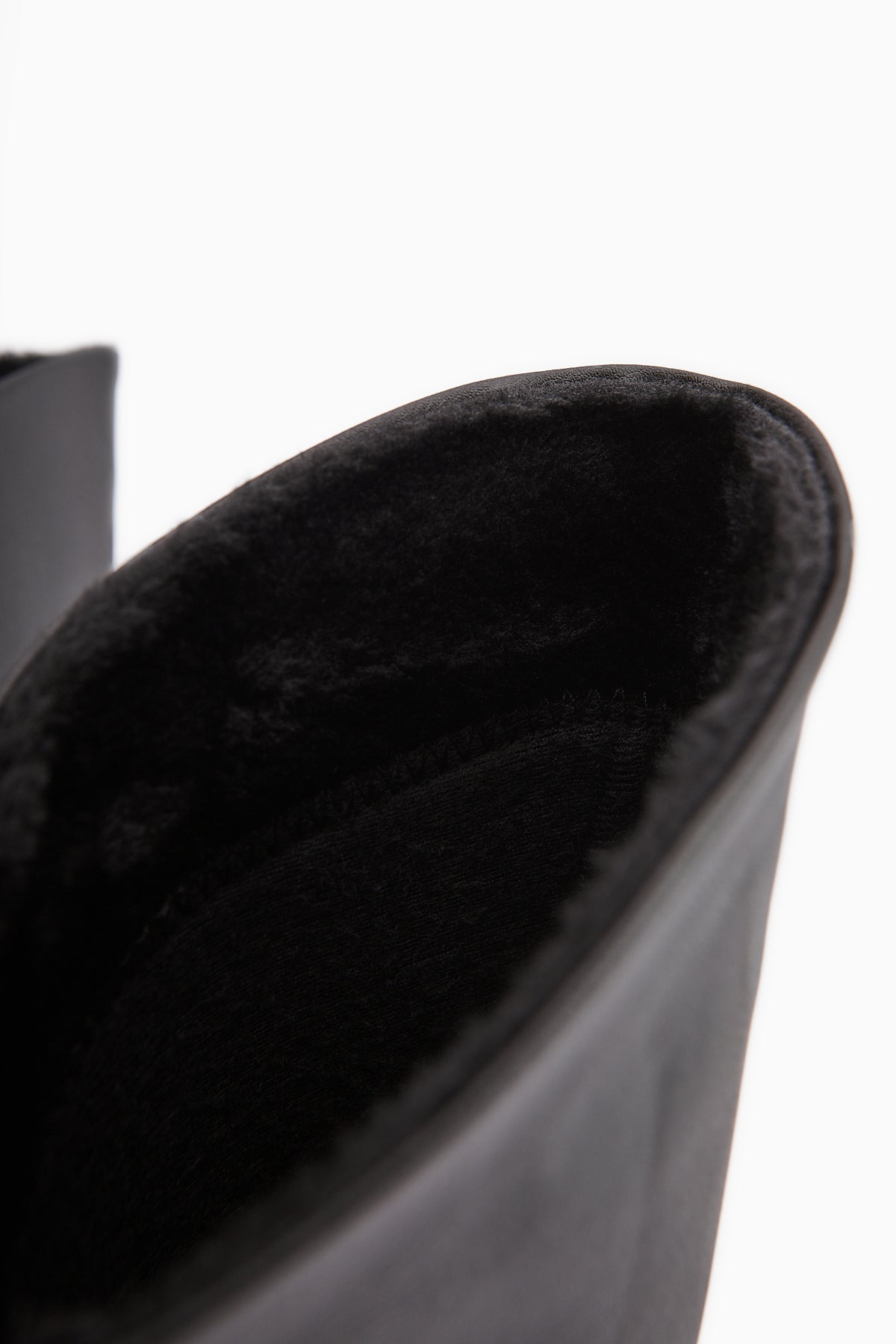 Gigi Siyah İçi Kürklü Katlanabilir Arkadan Fermuarlı Çizme