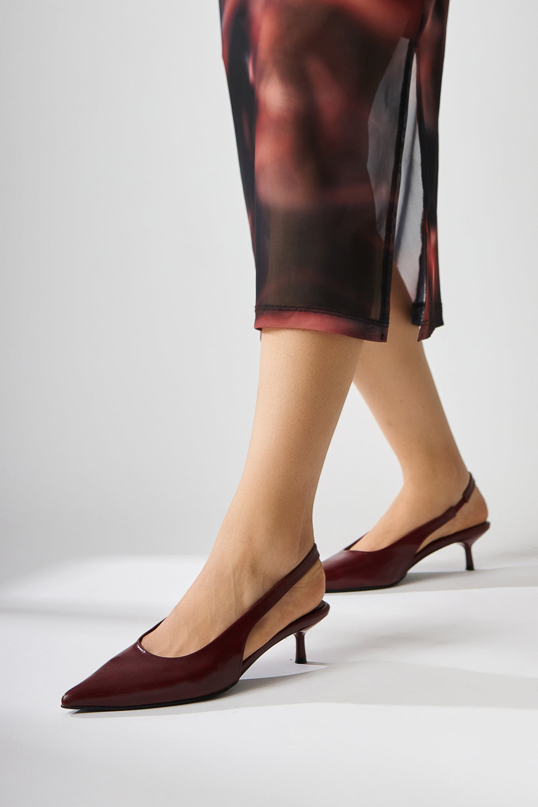 Sanni Bordo Sivri Burunlu Kadın Topuklu Sandalet