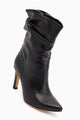 Wilma Siyah Körüklü İnce Topuklu Bot