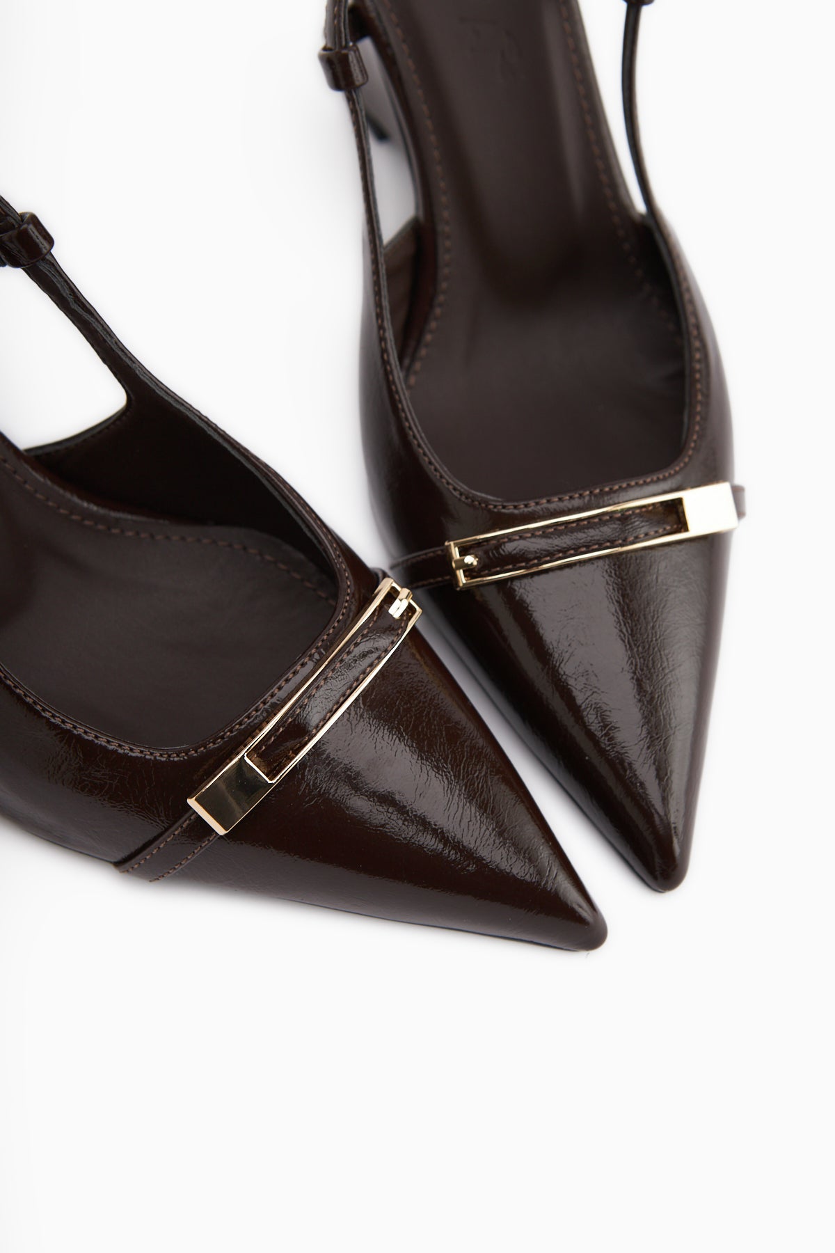 Phia Kahve Tokalı Dolgu Topuklu Kadın Sandalet