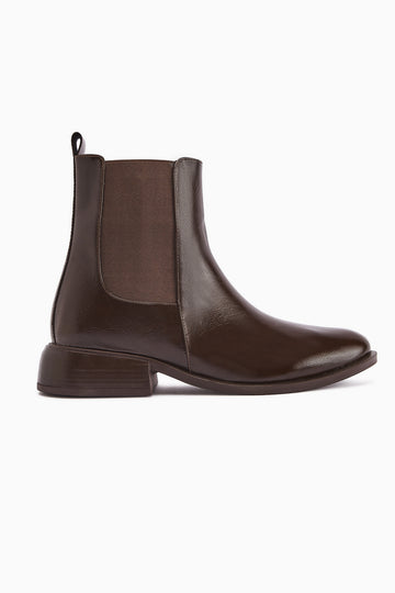 Juta Kahve Lastikli Çekme Kadın Bot