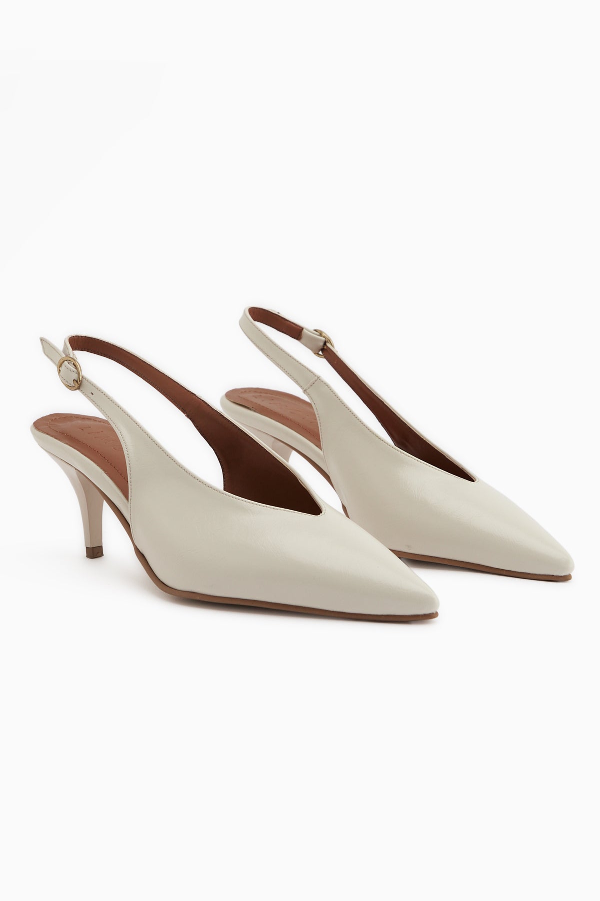 Mija Bej Kemerli Kadın Topuklu Ayakkabı