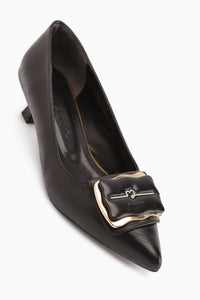 Judita Siyah Tokalı Kadın Topuklu Ayakkabı