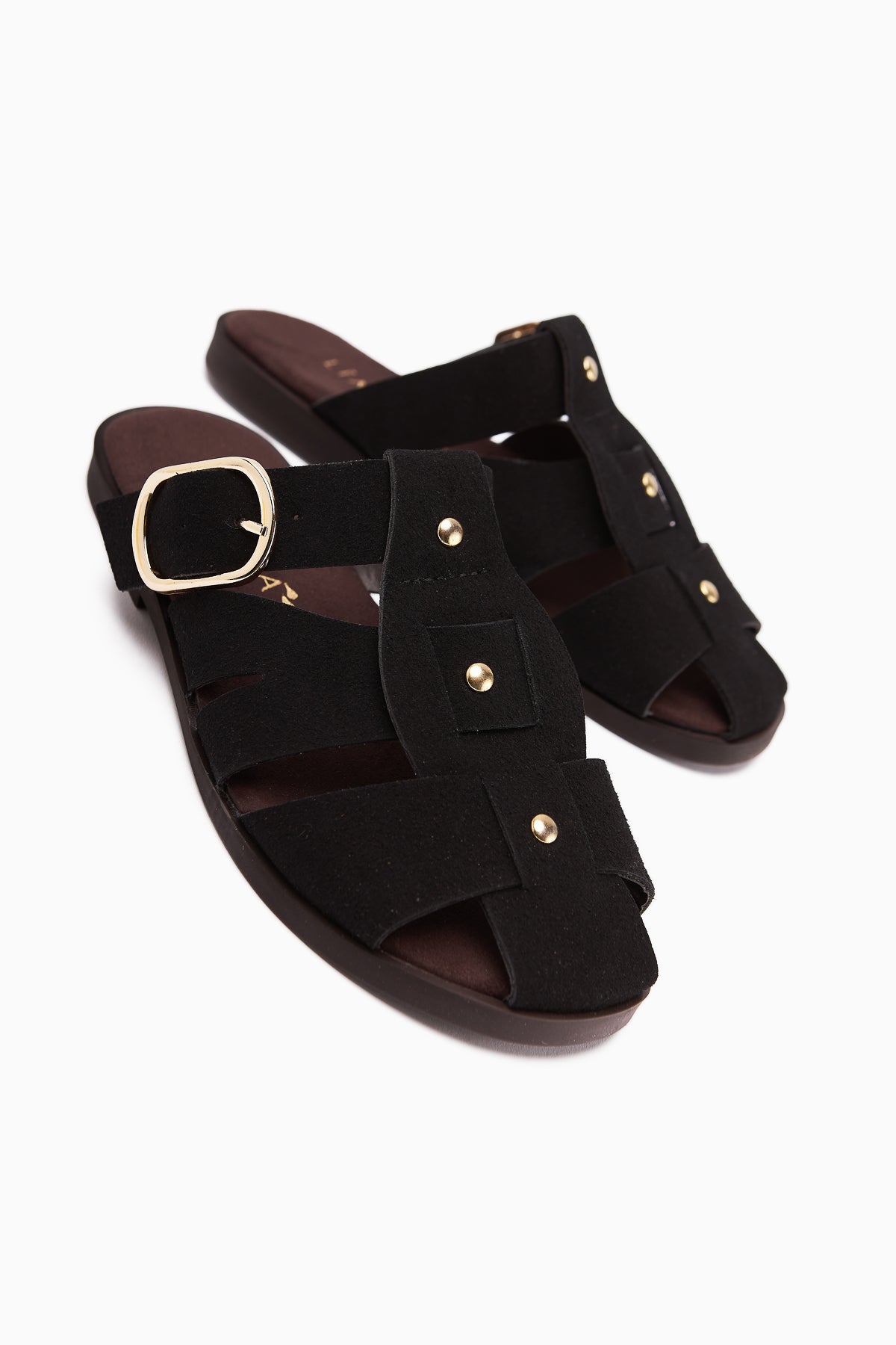 Hima Siyah Comfort Tokalı Kadın Terlik