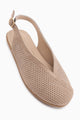 Avin Hakiki Deri Vizon Süet Kadın Slingback Babet
