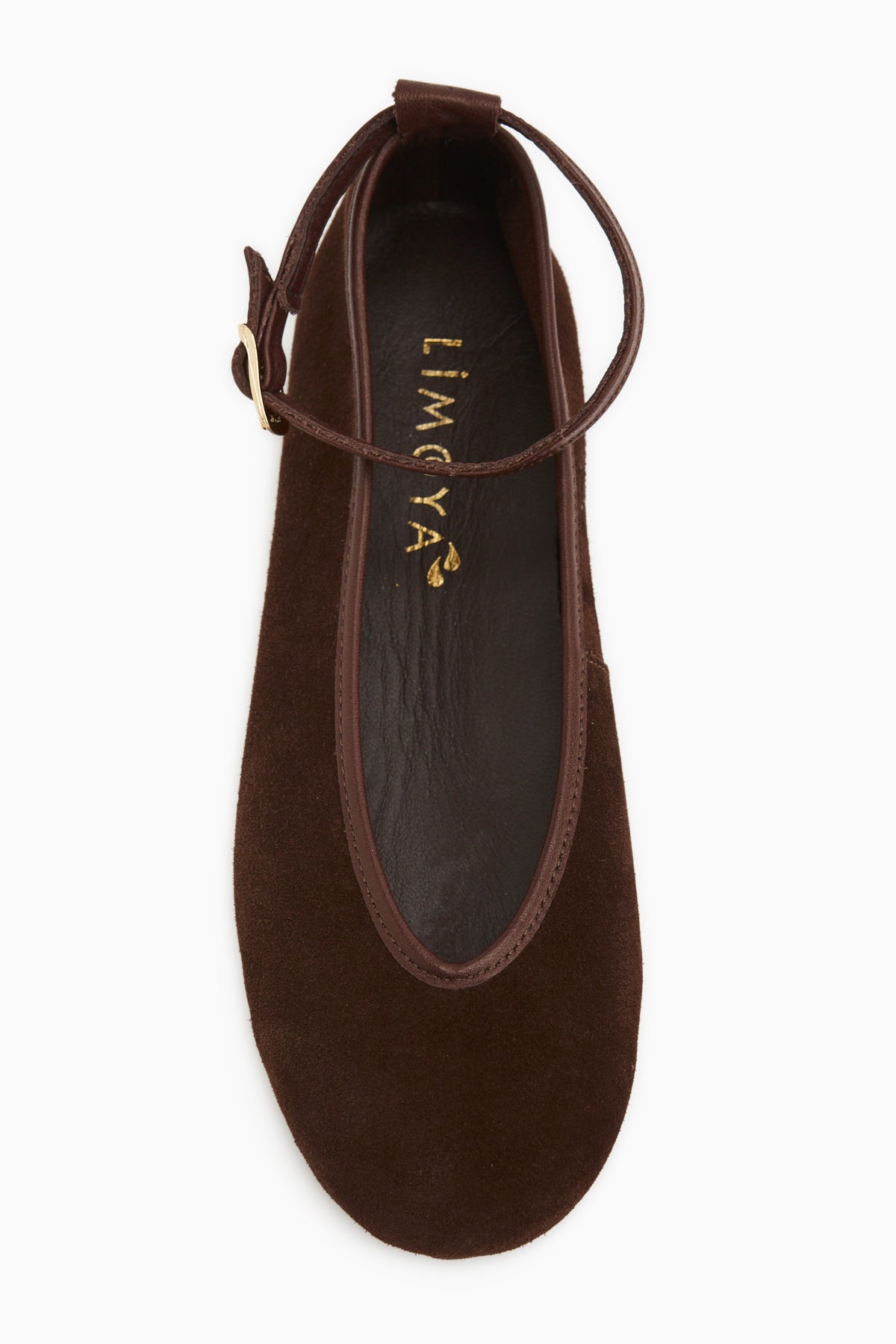 Jenin Hakiki Deri Kahve Süet Kemerli Kadın Babet