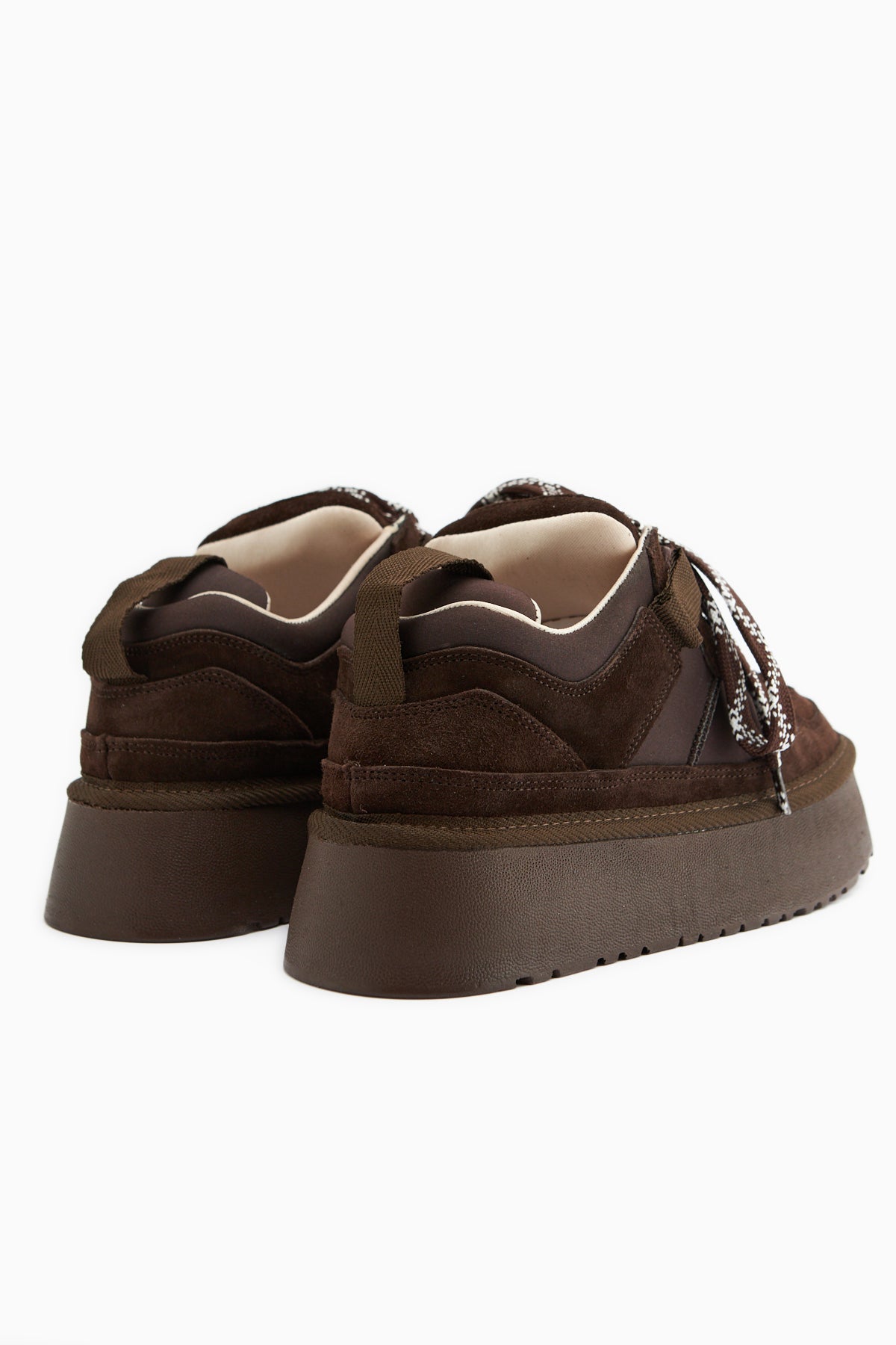 Rita Kahve Süet Kalın Tabanlı Günlük Sneaker Ayakkabı