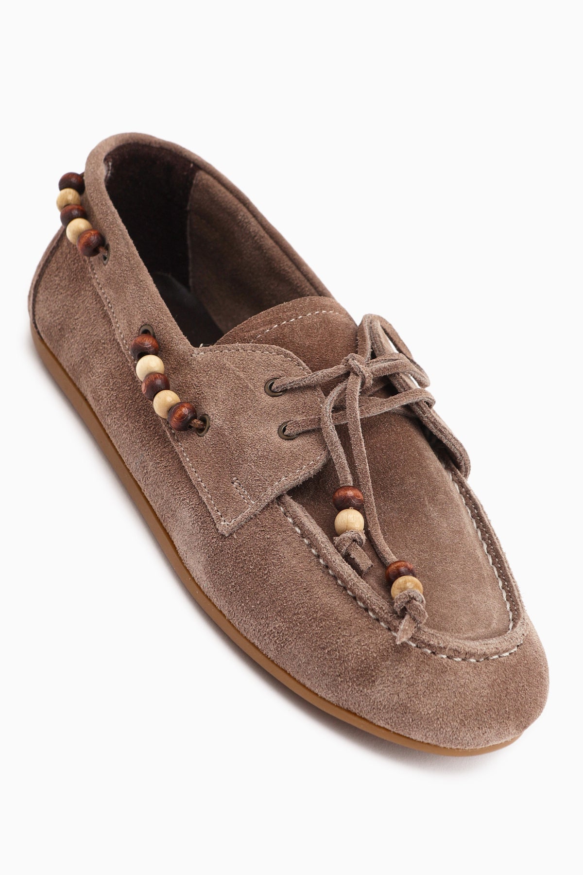 Liah Hakiki Deri Vizon Kadın Loafer Ayakkabı