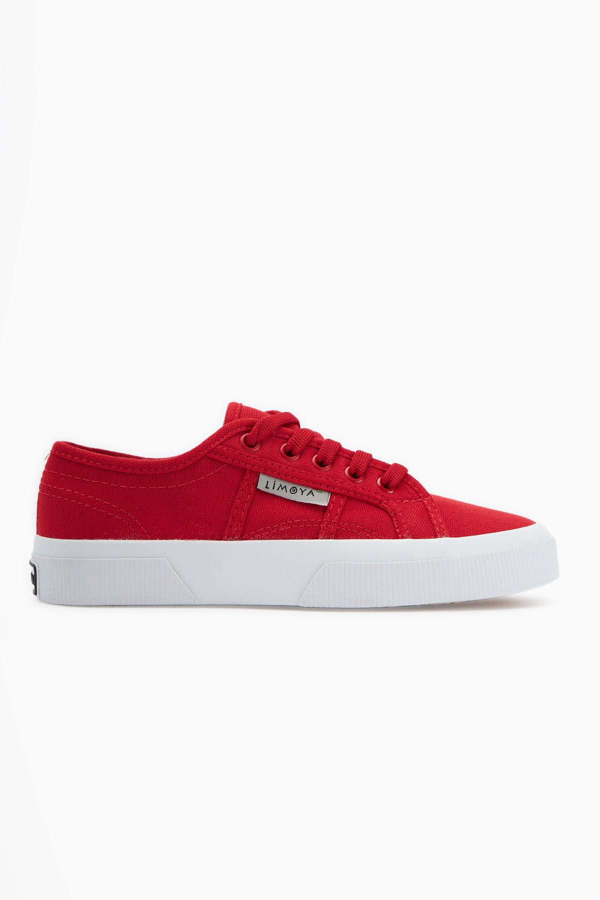 Timon Kırmızı Rahat Taban Keten Sneakers