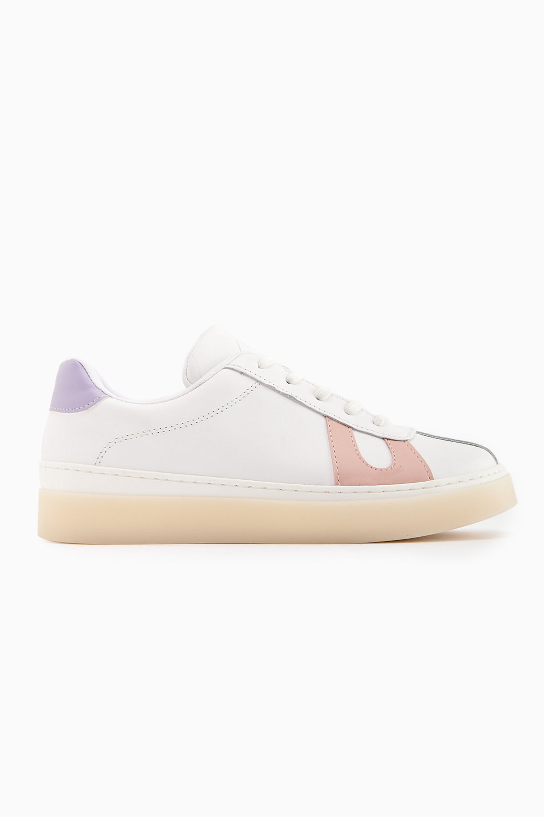 Eddie Hakiki Deri Beyaz Pudra Sneaker Kadın Ayakkbı