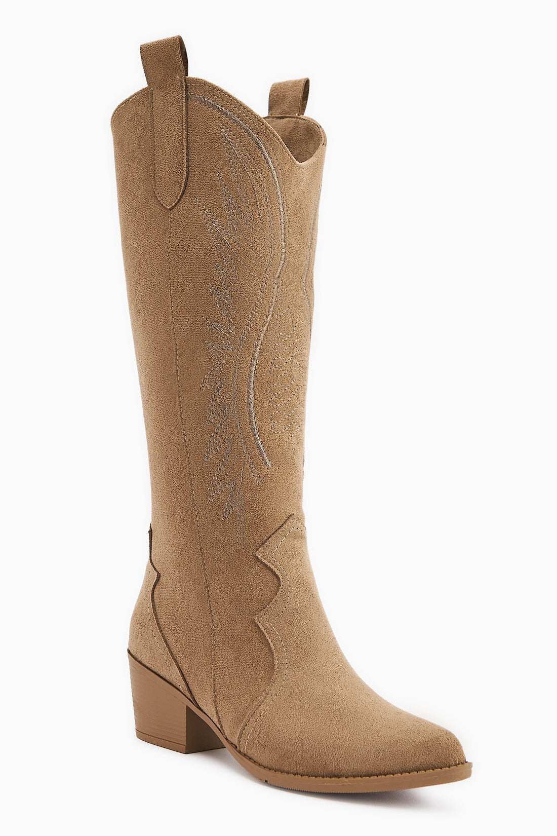 Hero Vizon Süet Nakışlı Kovboy Çizme