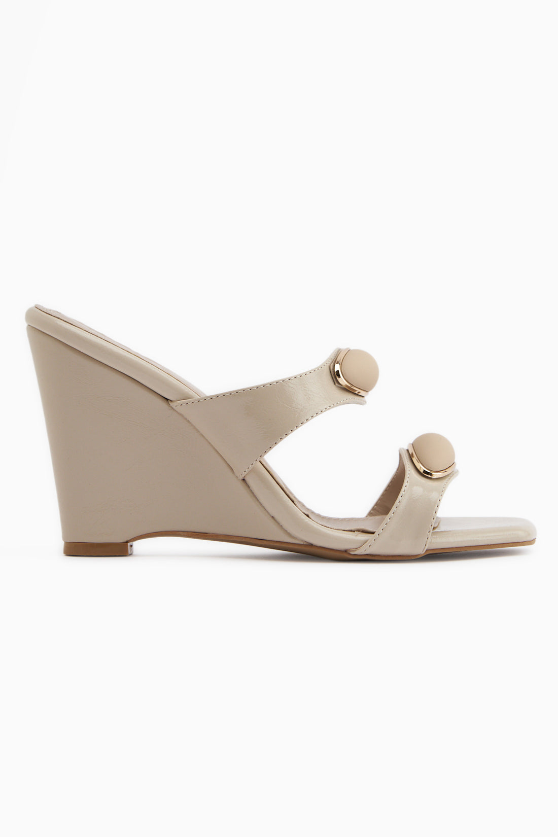 Mirsa Bej Dolgu Topuklu Kadın Terlik