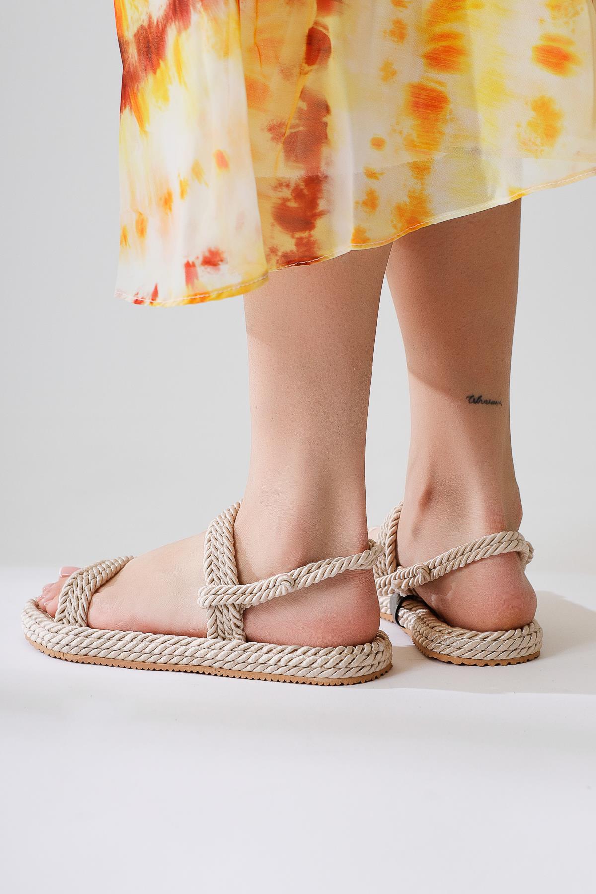 Olivia Ten Halat Sandalet Basic