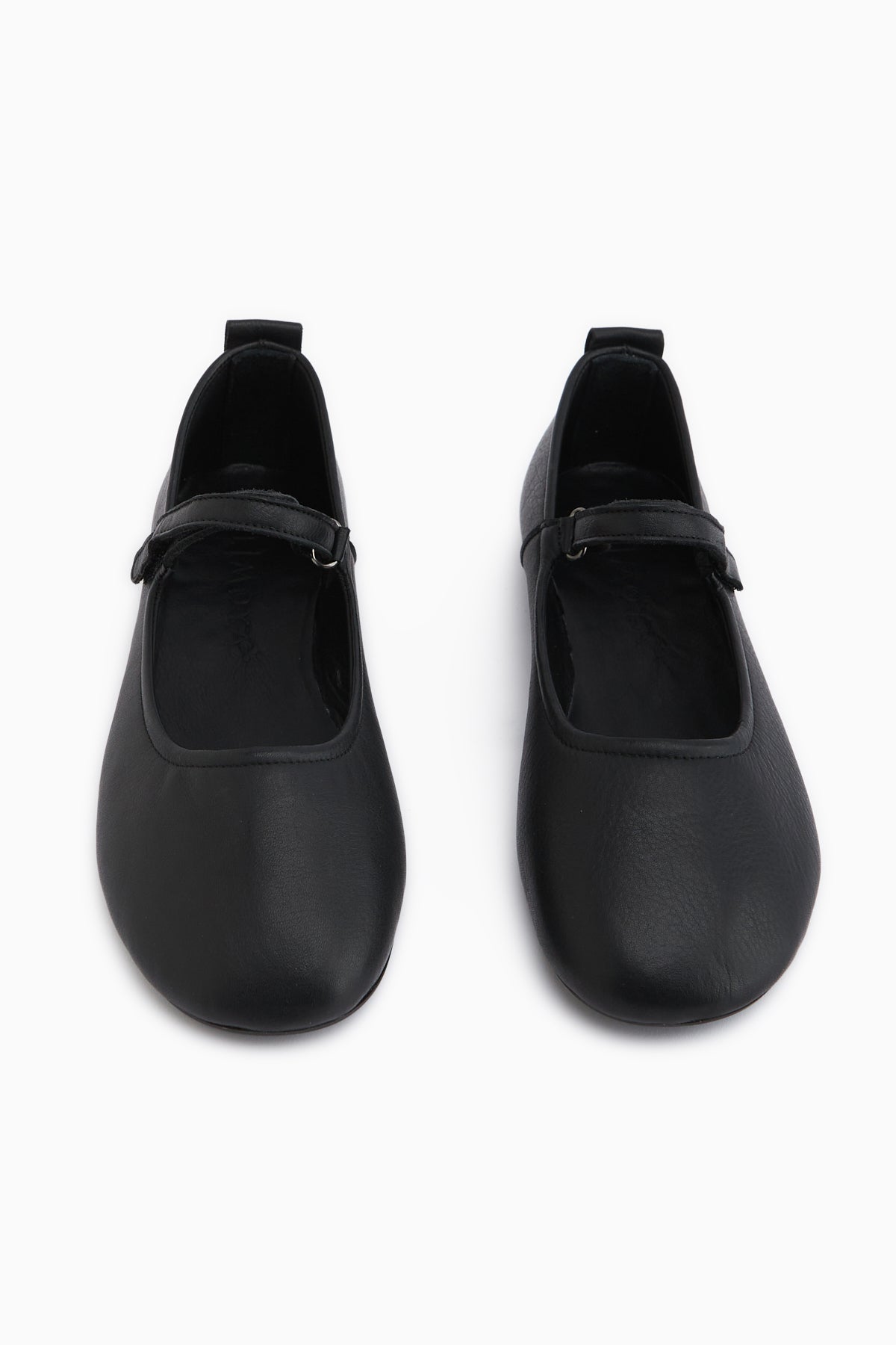 Sally Hakiki Deri Siyah Bantlı Kadın Babet