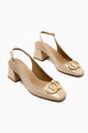 Lania Bej Küt Burunlu Toka Detaylı Kısa Topuklu Kadın Günlük Ayakkabı