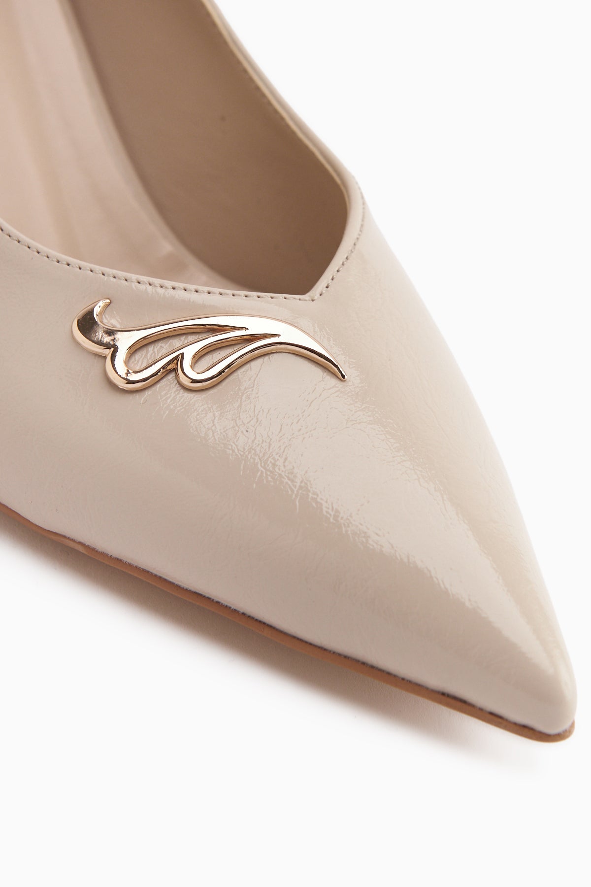 Liona Bej Toka Detaylı Kadın Topuklu Ayakkabı Stiletto