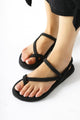 Harley Siyah Parmak Arası Halat Sandalet