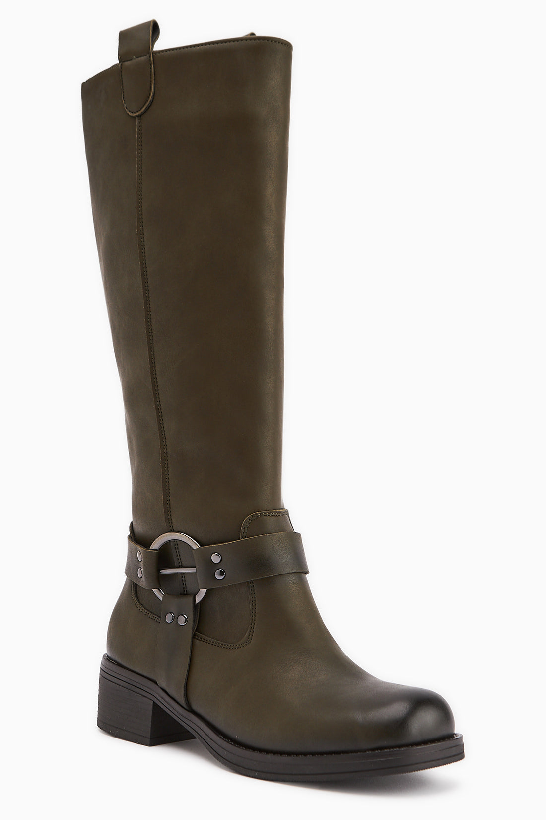 Soleil Haki Kemer Detaylı Çekme Çizme