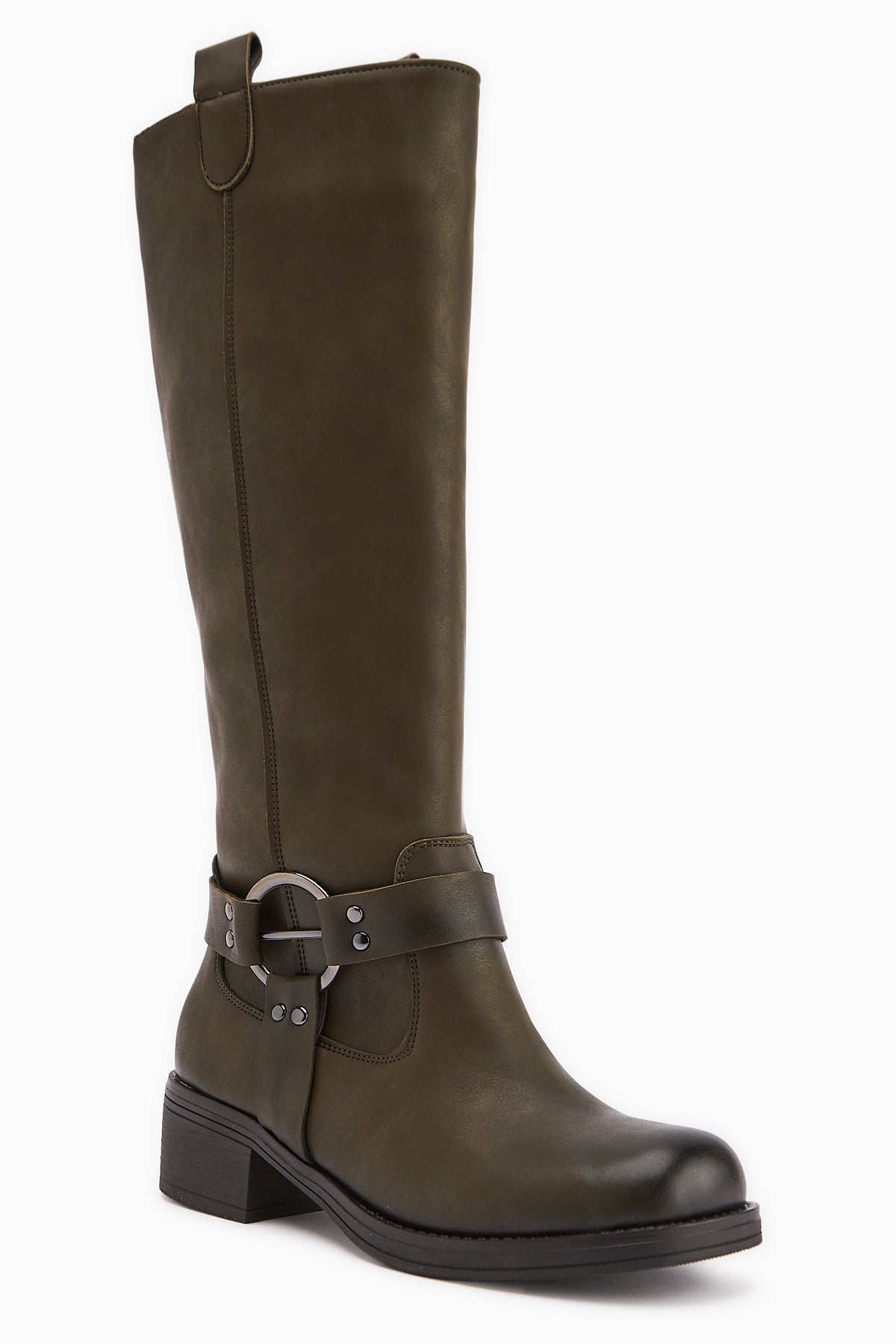 Soleil Haki Kemer Detaylı Çekme Çizme