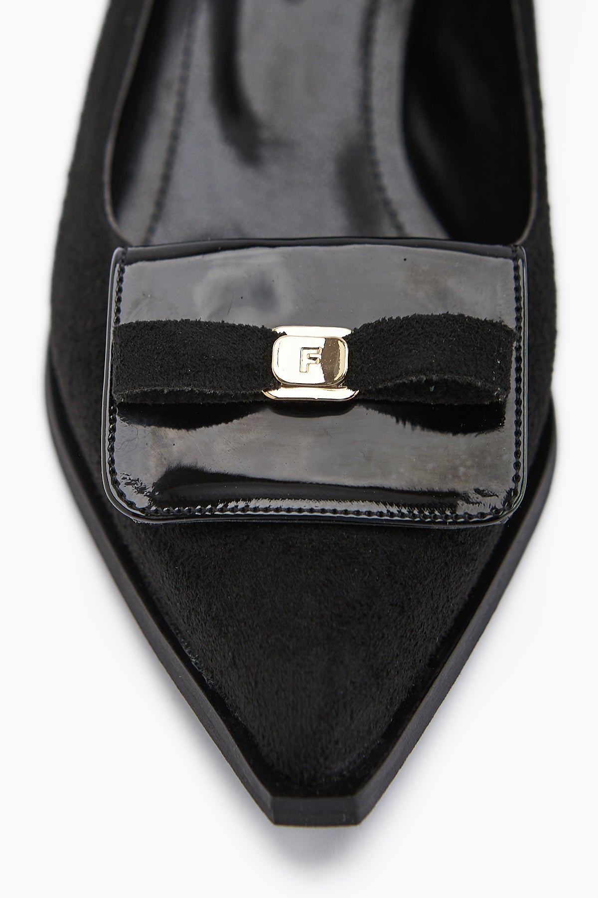 Boel Siyah Süet Tokalı Kısa Topuklu Kadın Ayakkabı