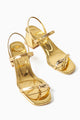 Selenya Toka Detaylı Altın Parmak Arası Kadın Sandalet