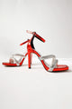 Lianne Kırmızı Rugan Taş Detaylı İnce Topuklu Ayakkabı