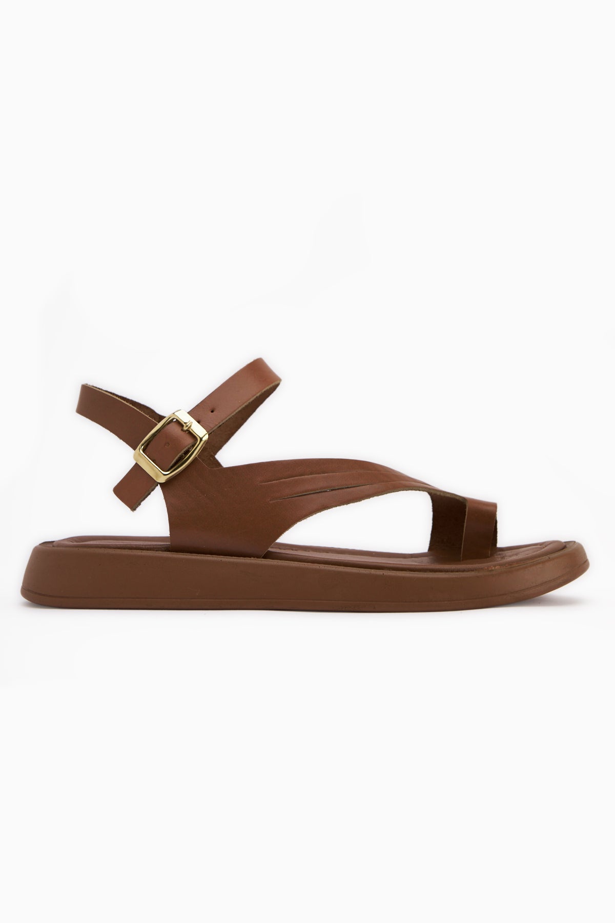 Annia Hakiki Deri Taba Parmak Arası Kadın Sandalet